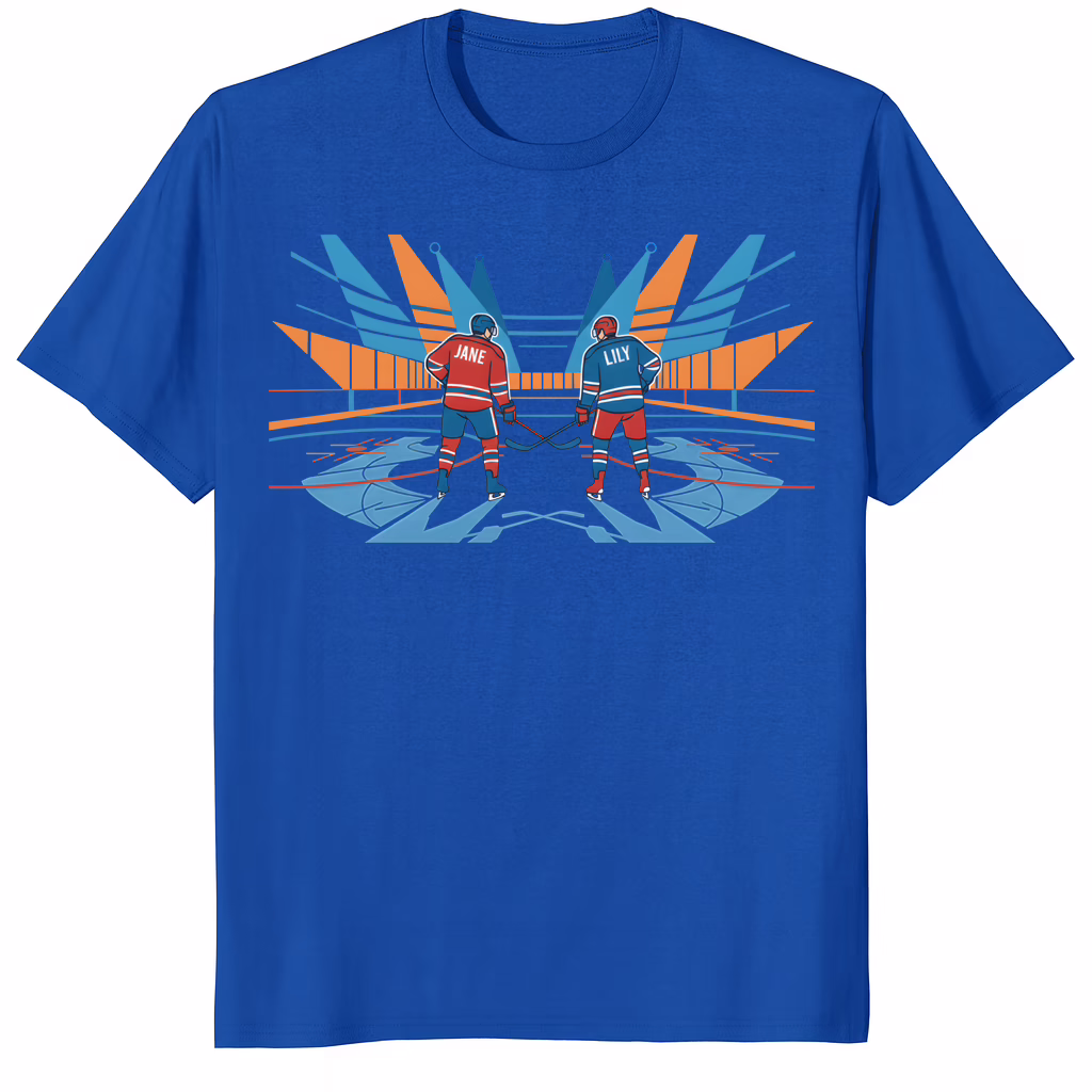 Heated Rivalry Hockey Secret Names Jane And Lily Shirt 1 Heated Rivalry Hockey Secret Names Jane And Lily Shirt blue mockup hockey tee