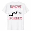 S*x Breakfast of Champions Witty Adult Humor Valentine Shirt in black ring-spun cotton.