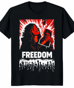 Women of Iran Protest Shirt Free Iran Solidarity Tee in Black with Woman Life Freedom design