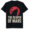 A high-quality The Reaper of Mars Hail Libertas Graphic Shirt featuring a weathered SlingBlade design on premium black cotton.