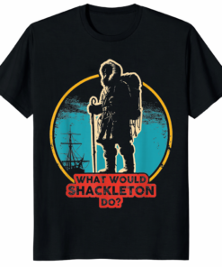 Black Shackleton Do Leadership Energy Managers T Shirt made of premium soft ring-spun cotton for executive comfort.