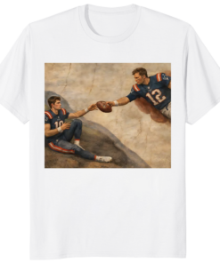 The Creation Of Adam Tom Brady Drake Maye Shirt