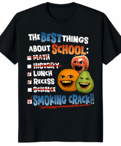 Home 26 Annoying Orange Smoking Crack Shirt high quality ring spun cotton graphic
