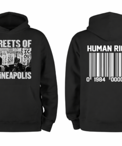 Bruce Springsteen Streets Of Minneapolis ICE Out Hoodie graphic front design
