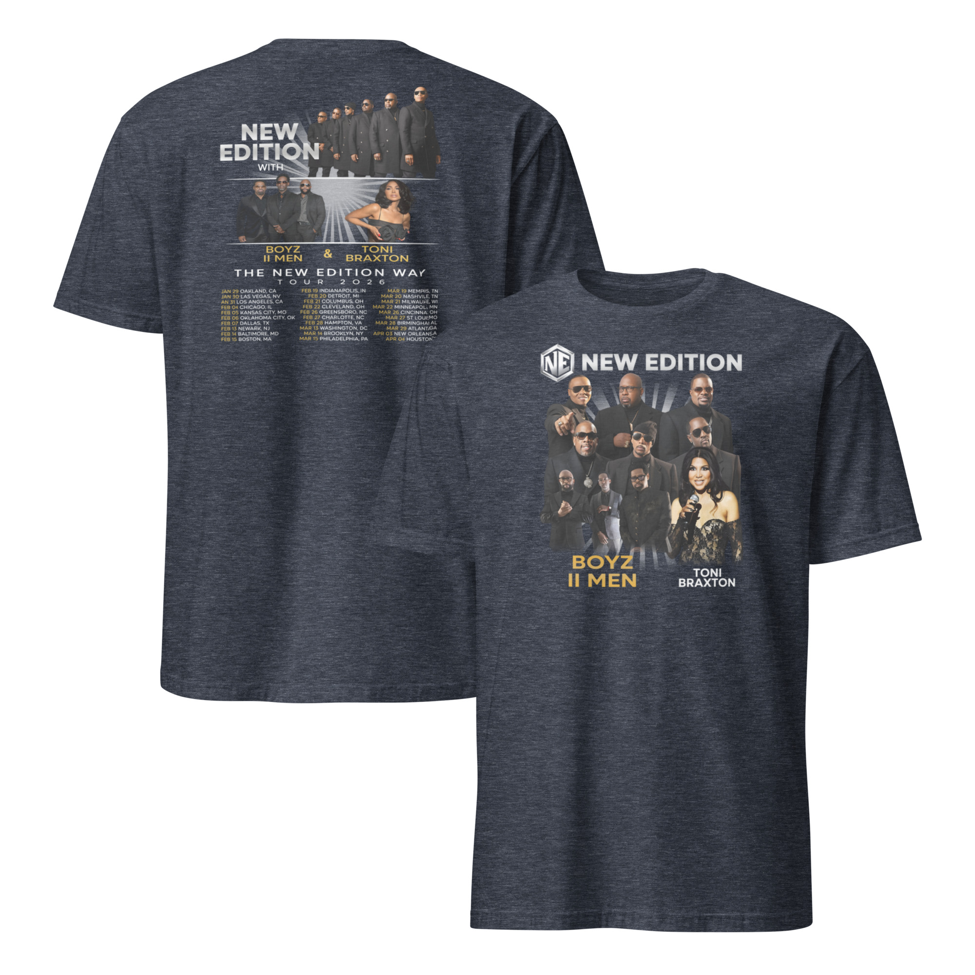 The New Edition Way Tour 2026 T Shirt 6 The New Edition Way Tour 2026 T Shirt - Image 6
