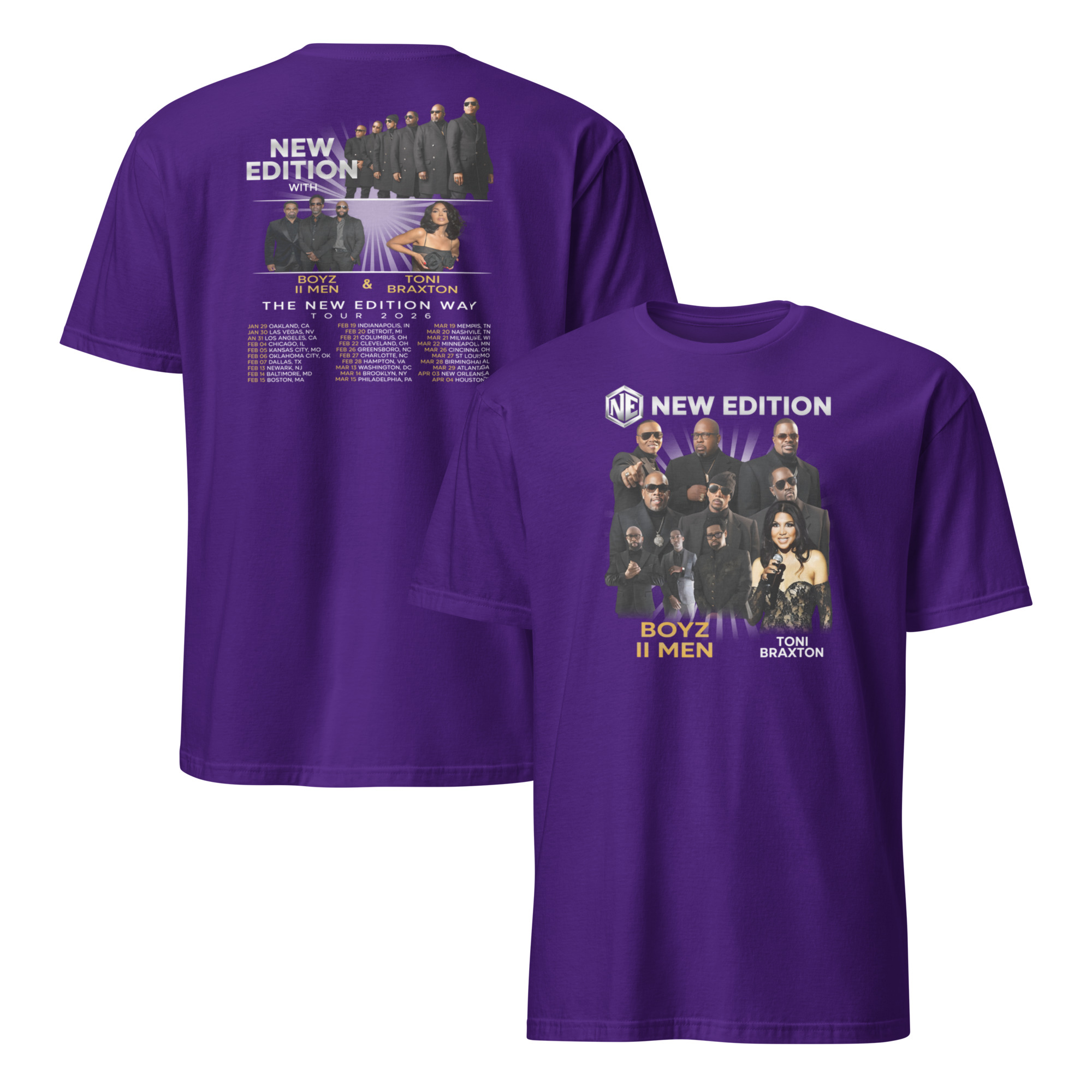 The New Edition Way Tour 2026 T Shirt 4 The New Edition Way Tour 2026 T Shirt - Image 4