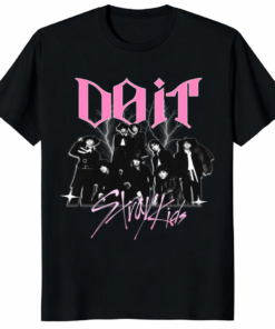 A high-quality Stray Kids Skz Vintage Music Shirt featuring a 90s bootleg style collage of all eight members on a charcoal mineral wash tee.