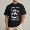Black Death Tour Shirt black front gothic plague rat graphic