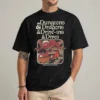 Fantasy food quest shirt front view — funny Y2K graphic mashup tee for DnD fans