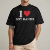 i love boy bands baby tee front view y2k concert outfit