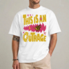 Funny retirement shirt feral and free personalized year graphic tee front view
