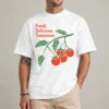 fresh delicious tomatoes shirt tomato vine graphic tee design front view