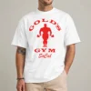 Gold's Gym SoCal Connor shirt with retro worn-in gym wordmark design