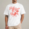 Hold your horses shirt funny cowgirl western oversized graphic tee front view