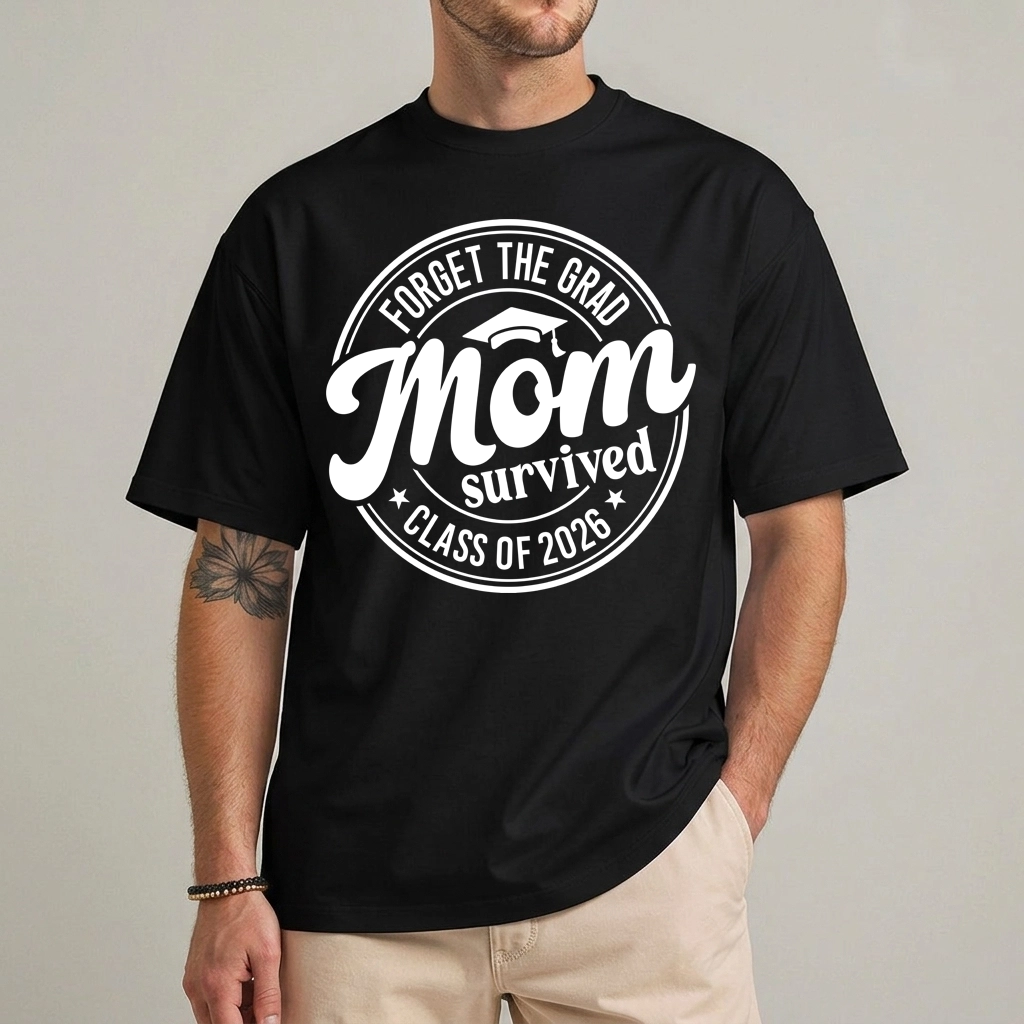 Mom Survived Class of 2026 Shirt – Grad Gift Tee 1 Mom Survived Class of 2026 Shirt – Grad Gift Tee