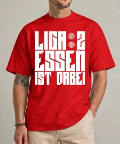 Rot-Weiss Essen Liga 2 shirt red design detail relegation 2026