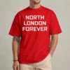 Arsenal champions shirt red front view North London Forever 2026 Premier League fan tee