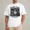 Protect our national parks shirt front view — cryptid Bigfoot Mothman Wendigo graphic tee