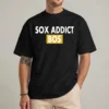 Sox Addict Shirt black gift idea Boston baseball fan BOS tee