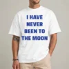 White Moon Meme Shirt worn casual ironic Y2K style