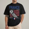France World Cup shirt black front view 2026 soccer fan Les Bleus graphic tee