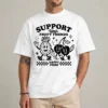 Fruity Friends Pride Shirt white front view LGBTQ rainbow graphic tee