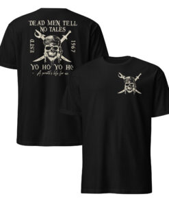 Home 15 vintage pirates shirt dead men tell no tales retro design front view