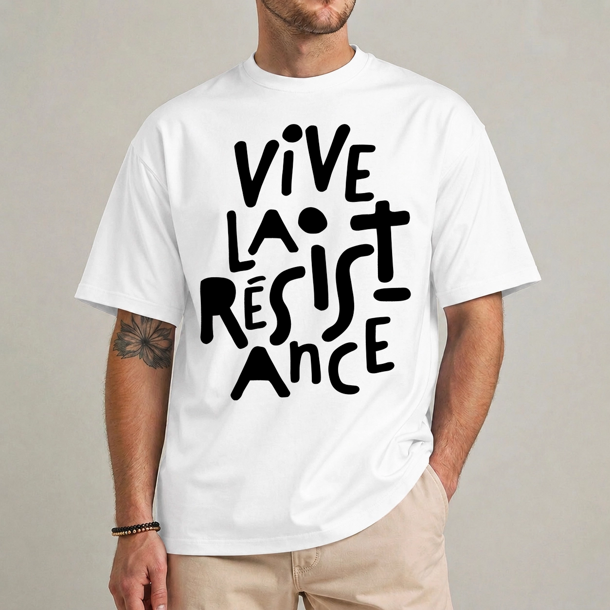 Vive La Résistance Feminist Crop Top Empowering Women Shirt 1 Vive la résistance feminist crop top front view empowering women graphic tee