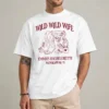 Custom beach bachelorette shirt with coastal bride personalization, front view