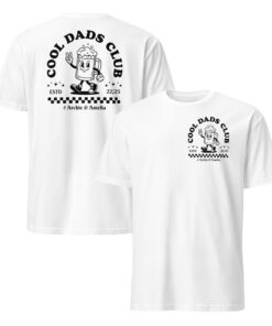 Cool dads club tee front view funny dad graphic shirt