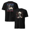 america 250 cowboy boots shirt front view patriotic country graphic tee