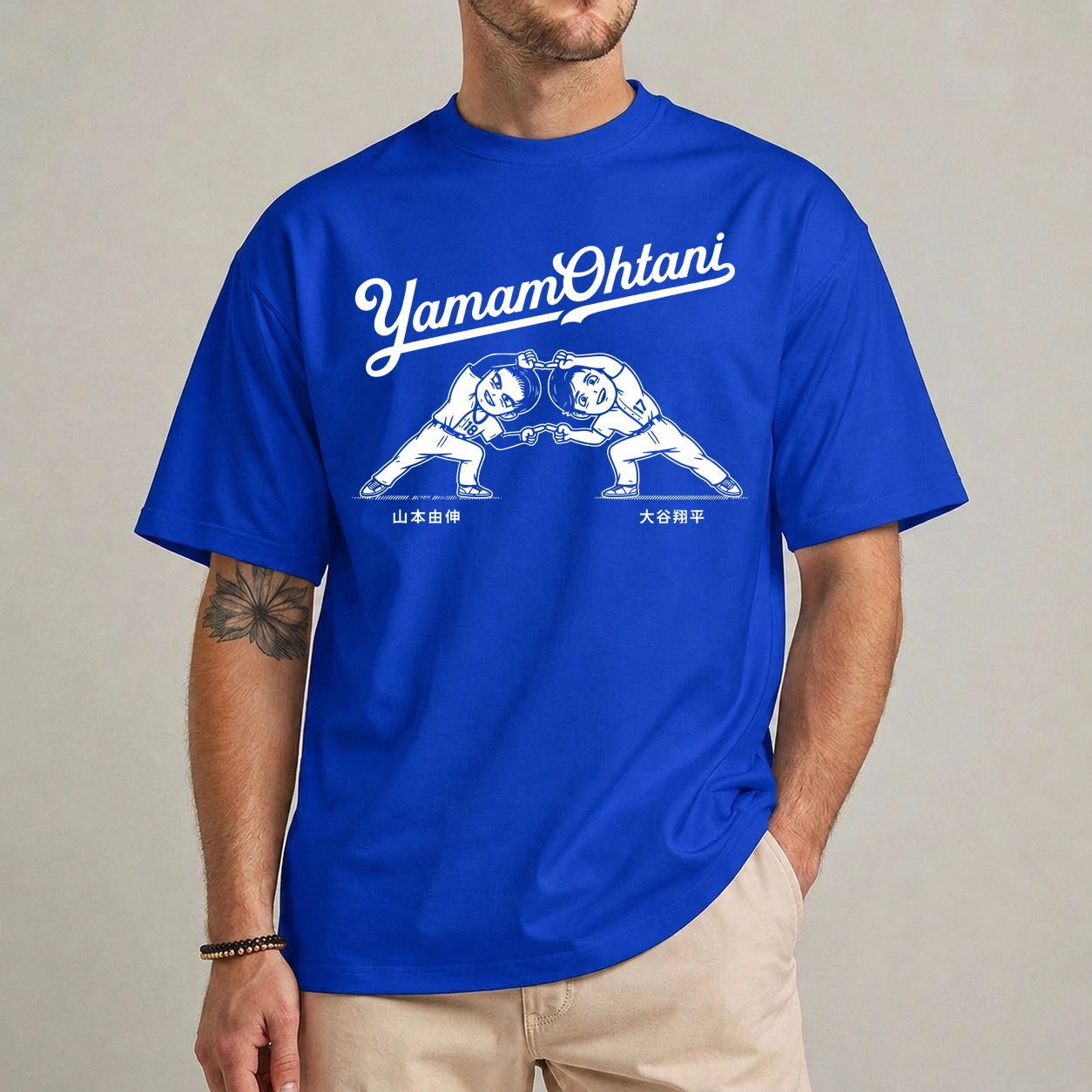 YamamOhtani Fusion Dance T Shirt 1 YamamOhtani Fusion Dance shirt – Dodgers baseball anime graphic tee