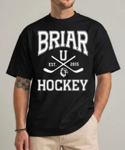 Custom campus hockey shirt front view vintage college graphic tee