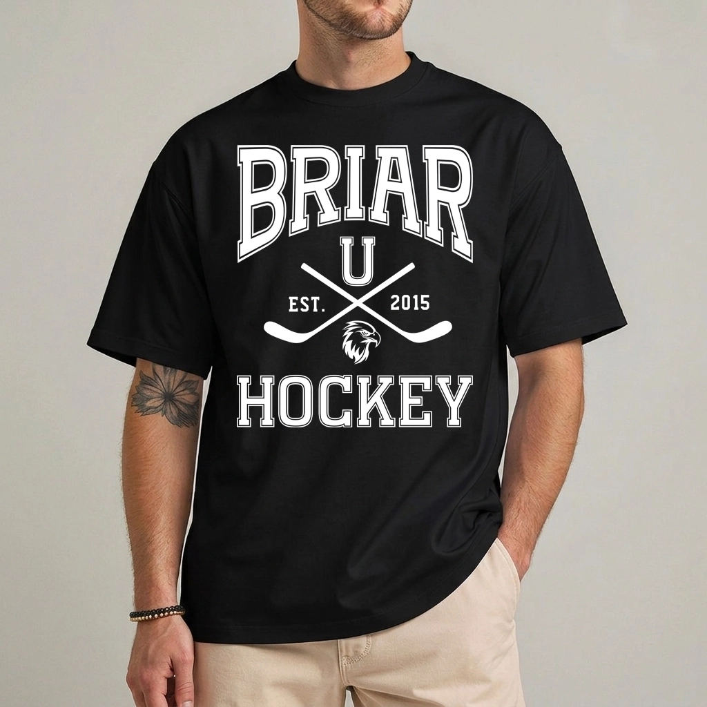 Campus Hockey Shirt | Custom University Hockey Graphic Tee 1 Custom campus hockey shirt front view vintage college graphic tee
