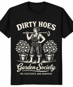Garden Society Shirt front view funny gardening graphic tee