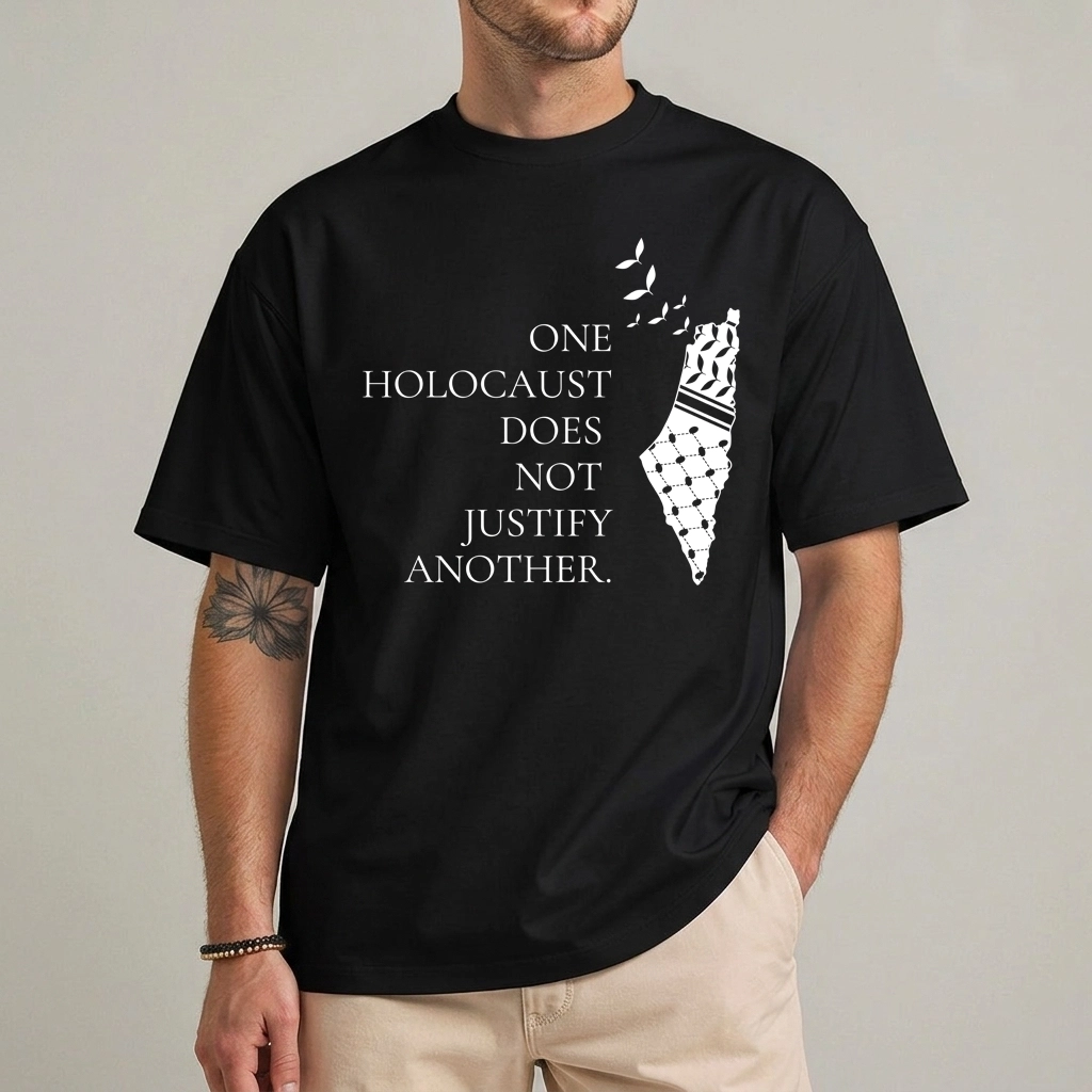 Human Rights Activist Shirt: Save Gaza Relief Tee 1 human rights activist shirt save Gaza relief graphic tee front view