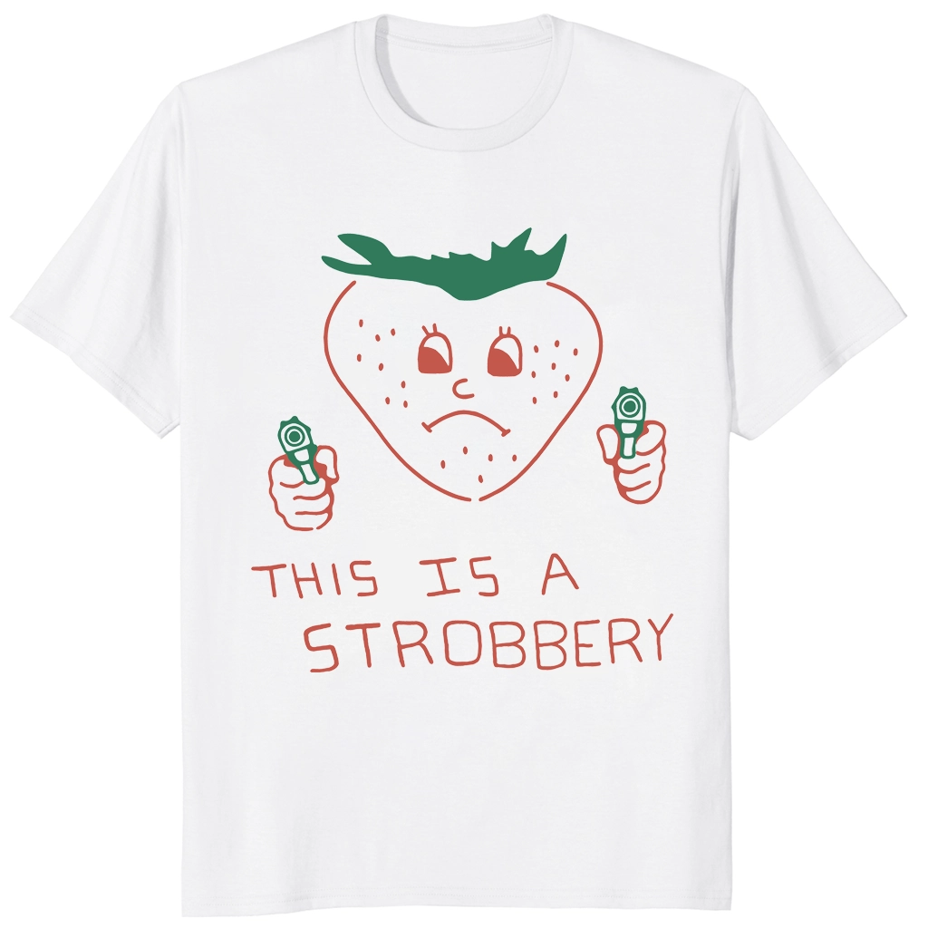 This Is Strobbery Shirt | Funny Strawberry Tee 1 This Is Strobbery Shirt front view funny strawberry graphic tee