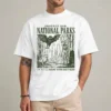 Protect our parks tee front view cryptidcore hiking graphic shirt