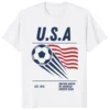 90s USA Soccer Shirt front view retro soccer fan graphic tee