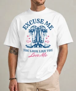 country western shirt retro boots lover graphic tee front view