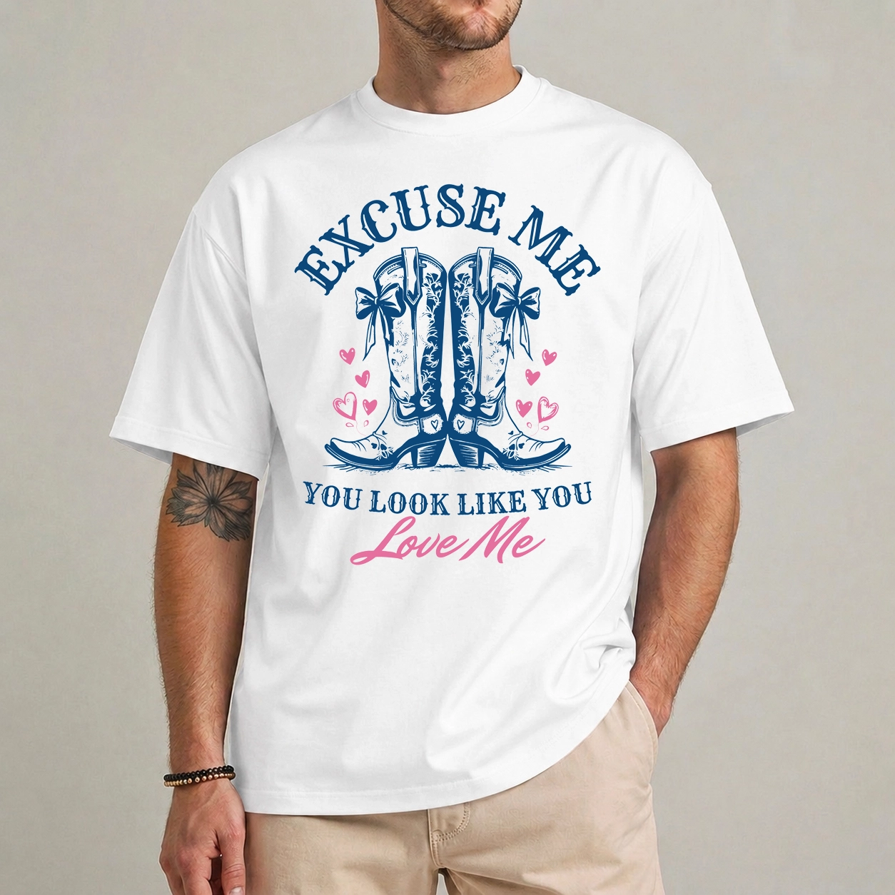 Country Western Shirt | Retro Boots Lover Graphic Tee 1 country western shirt retro boots lover graphic tee front view