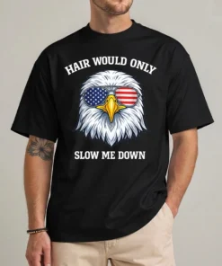 bald eagle 4th of july shirt front view funny patriotic graphic tee
