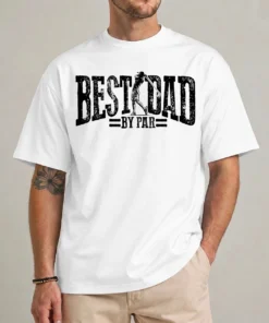 best dad by par shirt golf dad fathers day gift graphic tee front view