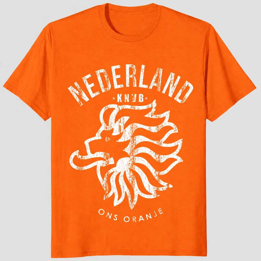 Netherlands World Cup Shirt | Dutch Soccer Tee 1 Netherlands World Cup Shirt front view Dutch soccer fan graphic tee