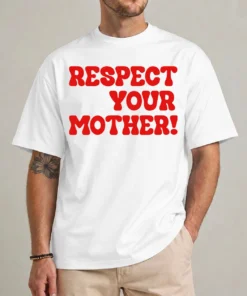 Respect Your Mother shirt front view Earth Day environmental graphic tee