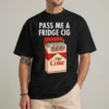 Fridge cig diet soda tee front view sarcastic meme graphic shirt