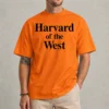 Harvard of the West funny college pride graphic tee front view