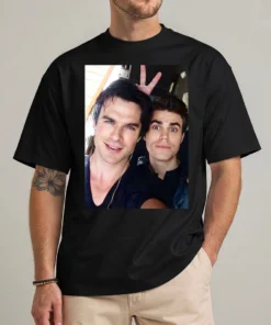 vampire brothers shirt dark fantasy gothic graphic tee front view