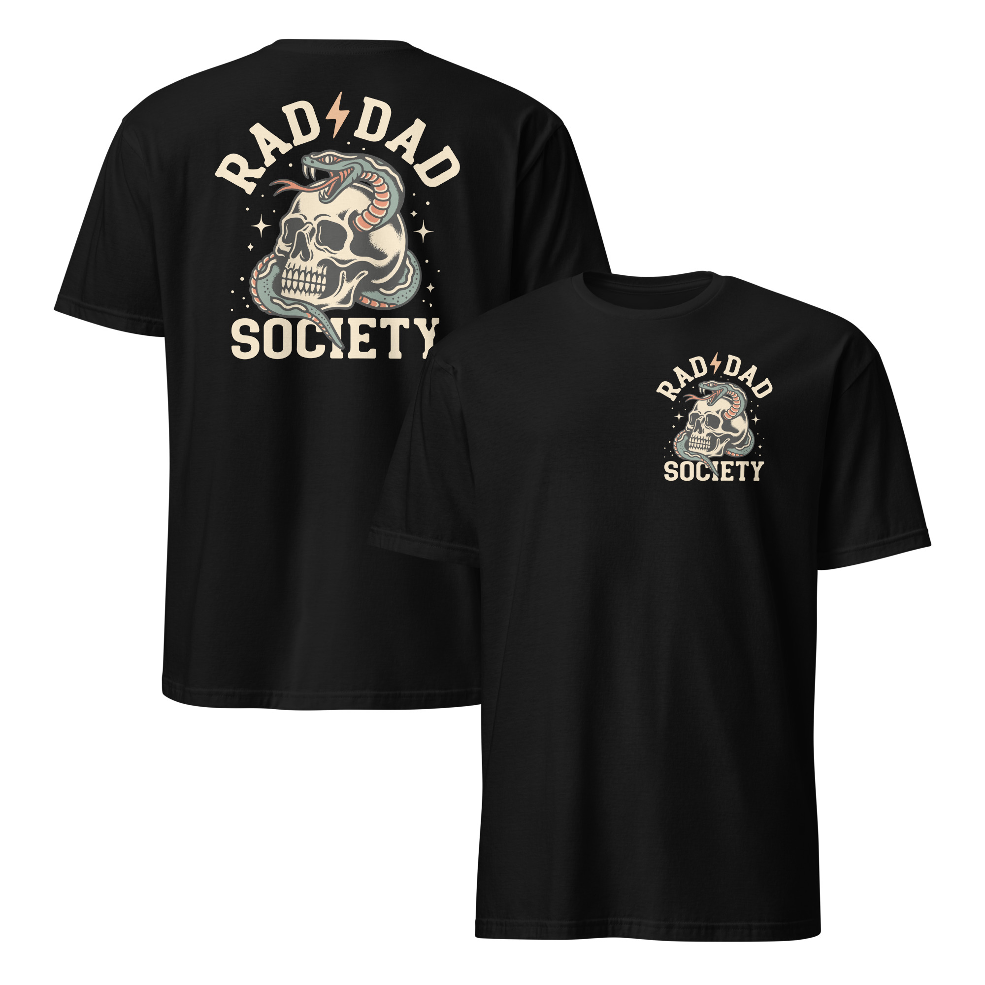 Rad Dad Society Shirt | Cool Dad Club Retro Streetwear Tee 1 rad dad society shirt cool dad club retro streetwear tee front view