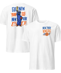 Go New York Go Knicks shirt – Statue of Liberty basketball fan graphic tee